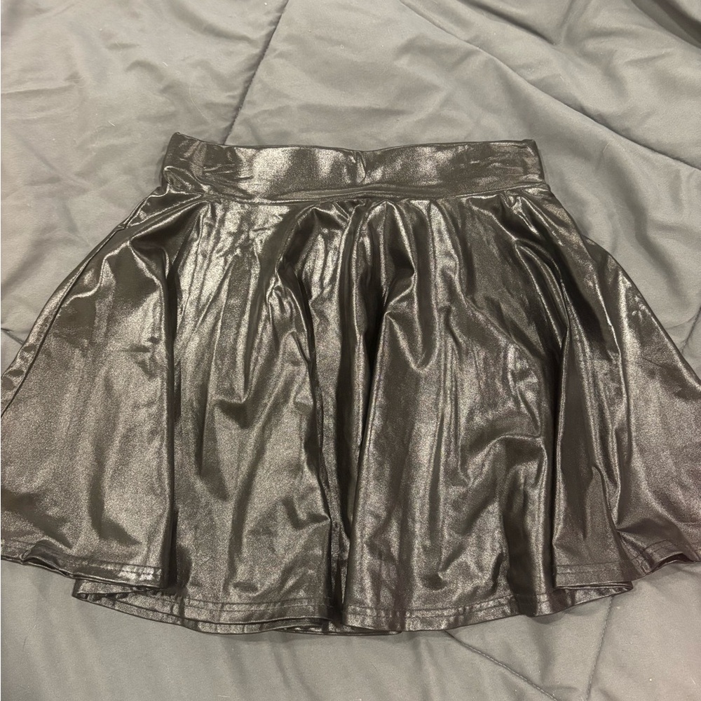 Metallic Black Skirt